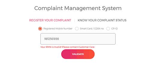 Sun Direct Customer Care Complaint