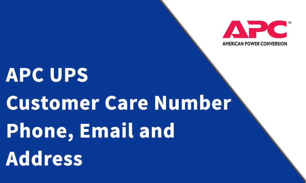 APC UPS Customer Care Number