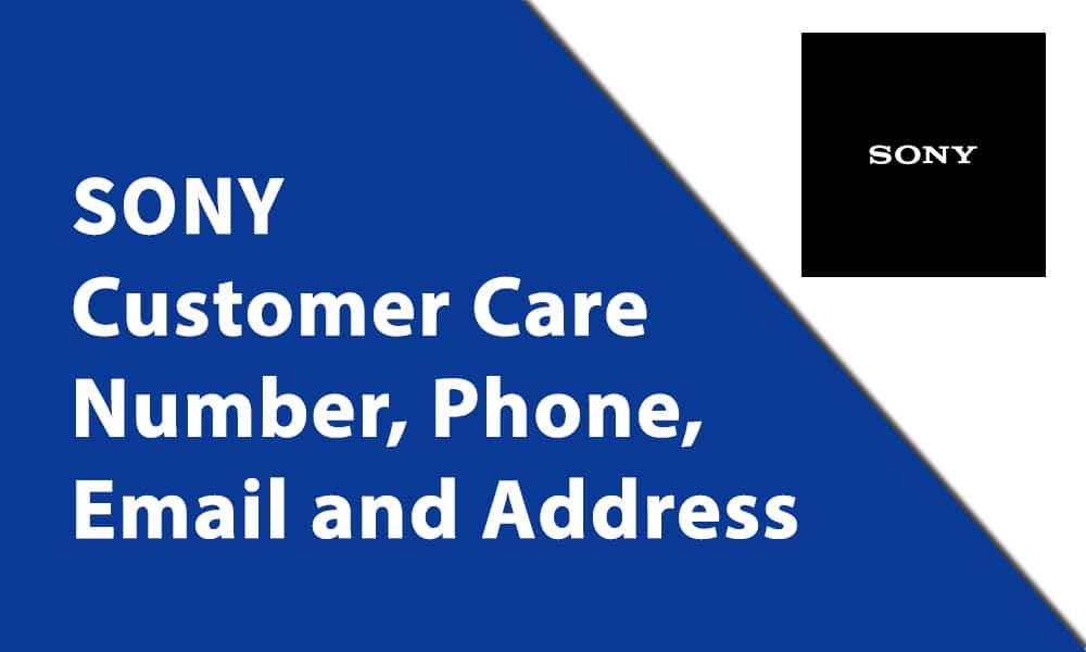SONY Customer Care Number