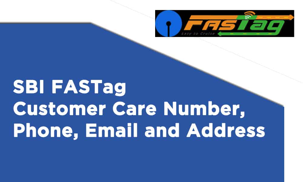 SBI FASTag Customer Care Number