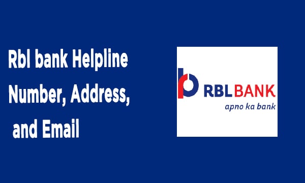 Rbl bank Helpline Number